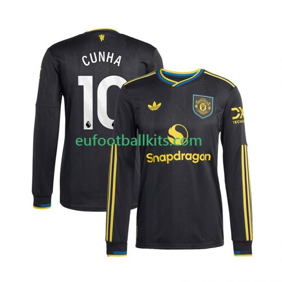 Manchester United Matheus Cunha 10 Third Football Shirts 2025-2026 Men SS