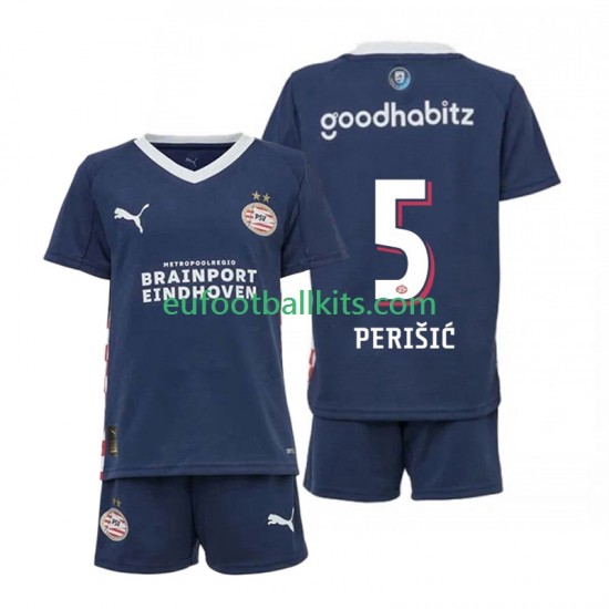 PSV Eindhoven Ivan Perisic 5 Away Football Shirts 2025-2026 Kids LS