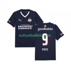PSV Eindhoven Ricardo Pepi 9 Away Football Shirts 2025-2026 Men LS