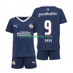 PSV Eindhoven Ricardo Pepi 9 Away Football Shirts 2025-2026 Kids LS