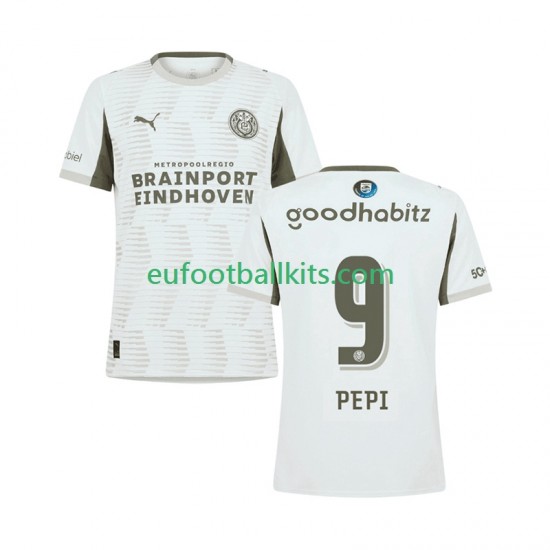 PSV Eindhoven Ricardo Pepi 9 Third Football Shirts 2025-2026 Men LS
