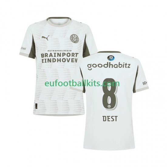 PSV Eindhoven Sergino Dest 8 Third Football Shirts 2025-2026 Men LS