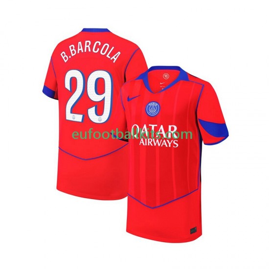 Paris Saint Germain Bradley Barcola 29 Third Football Shirts 2025-2026 Men LS