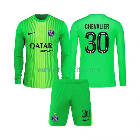 Paris Saint Germain Goalkeeper Lucas Chevalier 30 Away Football Shirts 2025-2026 Kids SS
