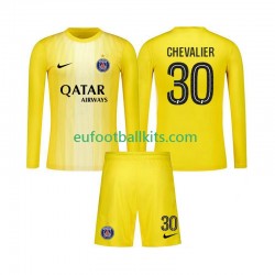 Paris Saint Germain Goalkeeper Lucas Chevalier 30 Third Football Shirts 2025-2026 Kids SS