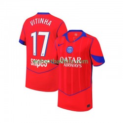 Paris Saint Germain Khvicha Kvaratskhelia 7 Third Football Shirts 2025-2026 Kids LS