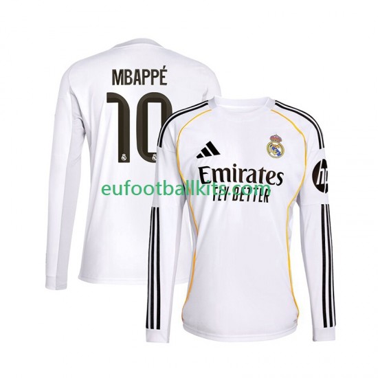 Real Madrid Kylian Mbappe 10 Home Football Shirts 2025-2026 Men SS