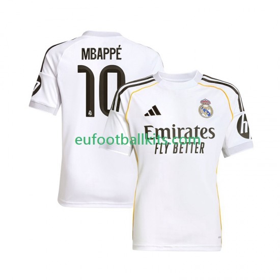 Real Madrid Kylian Mbappe 10 Home Football Shirts 2025-2026 Men LS