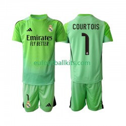 Real Madrid Thibaut Courtois 1 Away Football Shirts 2025-2026 Kids LS