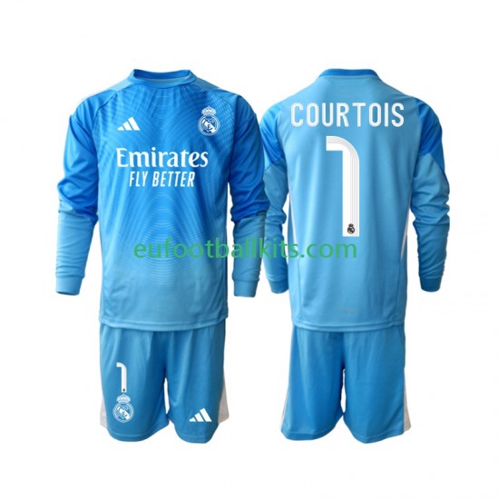 Real Madrid Thibaut Courtois 1 Home Football Shirts 2025-2026 Kids SS
