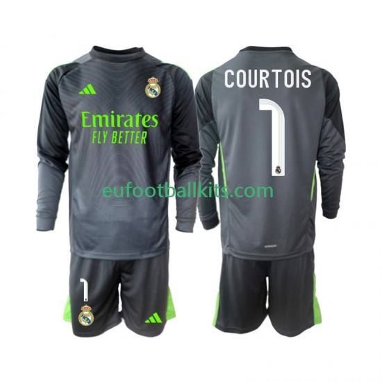 Real Madrid Thibaut Courtois 1 Third Football Shirts 2025-2026 Kids SS