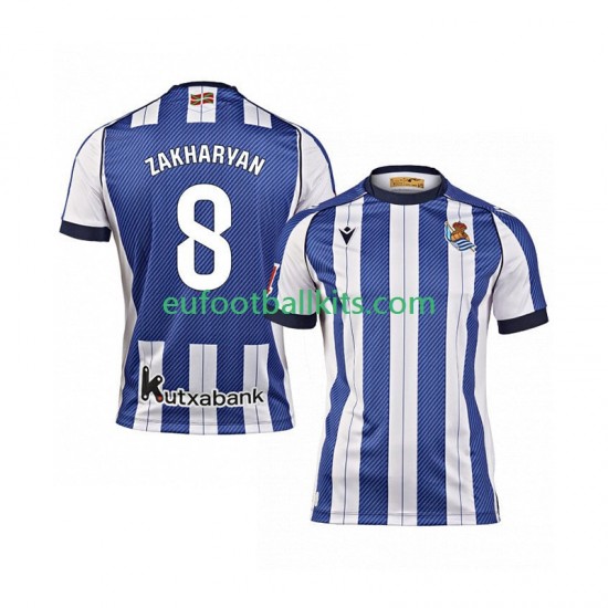 Real Sociedad Arsen Zakharyan 8 Home Football Shirts 2025-2026 Men LS