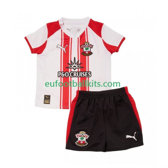 Southampton Home Football Shirts 2025-2026 Kids LS