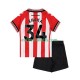 Sunderland Granit Xhaka 34 Home Football Shirts 2025-2026 Kids LS