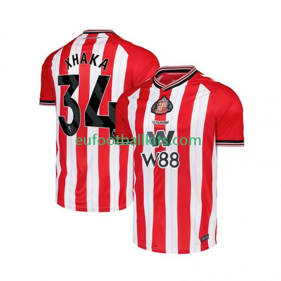 Sunderland Granit Xhaka 34 Home Football Shirts 2025-2026 Men LS