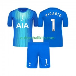 Tottenham Hotspur Goalkeeper Guglielmo Vicario 1 Away Football Shirts 2025-2026 Kids LS