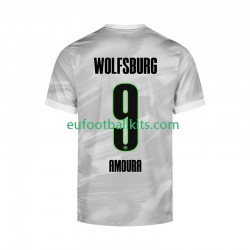 VfL Wolfsburg Mohamed Amoura 9 Away Football Shirts 2025-2026 Men LS