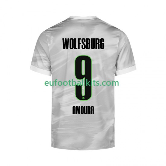 VfL Wolfsburg Mohamed Amoura 9 Away Football Shirts 2025-2026 Men LS