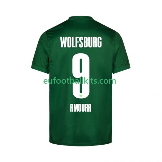 VfL Wolfsburg Mohamed Amoura 9 Home Football Shirts 2025-2026 Men LS