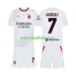 AC Milan Gimenez 7 Away Football Shirts 2026-2027 Kids LS