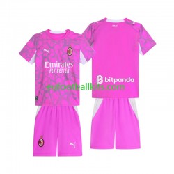 AC Milan Goalkeeper Away Football Shirts 2026-2027 Kids LS