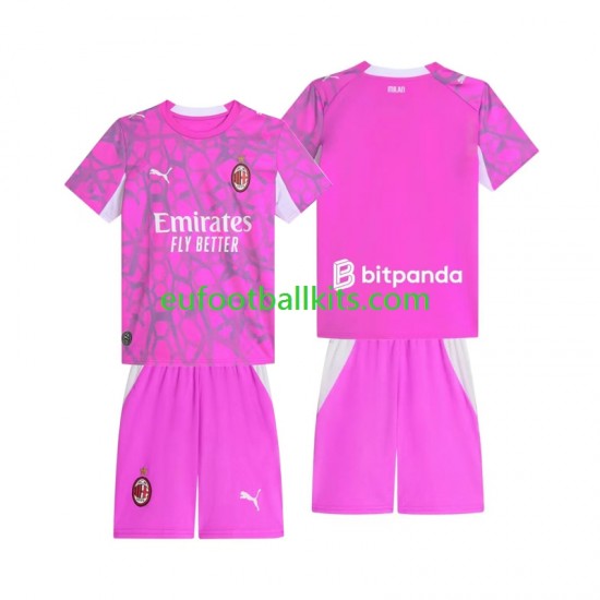 AC Milan Goalkeeper Away Football Shirts 2026-2027 Kids LS