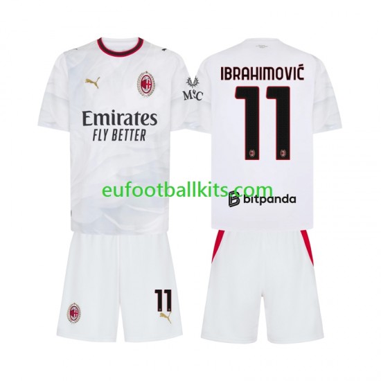 AC Milan Ibrahimovic 11 Away Football Shirts 2026-2027 Kids LS