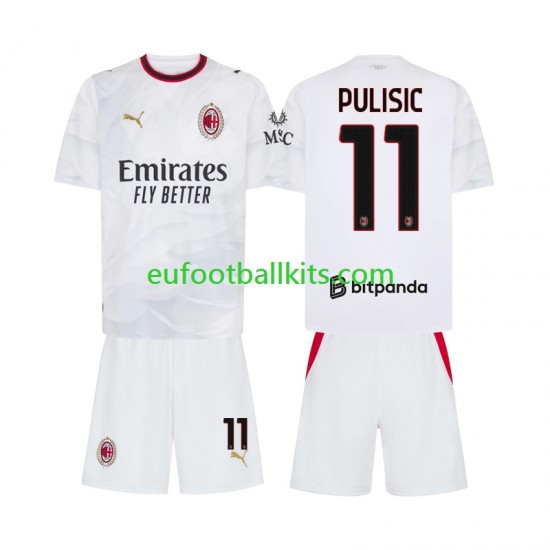 AC Milan Pulisic 11 Away Football Shirts 2026-2027 Kids LS