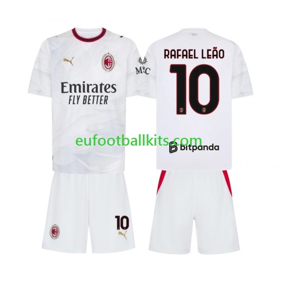AC Milan Rafael Leao 10 Away Football Shirts 2026-2027 Kids LS