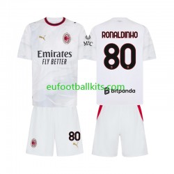 AC Milan Ronaldinho 80 Away Football Shirts 2026-2027 Kids LS