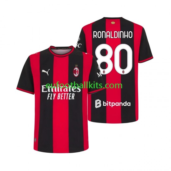 AC Milan Ronaldinho 80 Home Football Shirts 2026-2027 Men LS