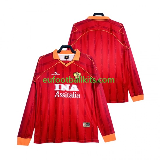 AS Roma Retro Home Football Shirts 1999 2000 Men SS