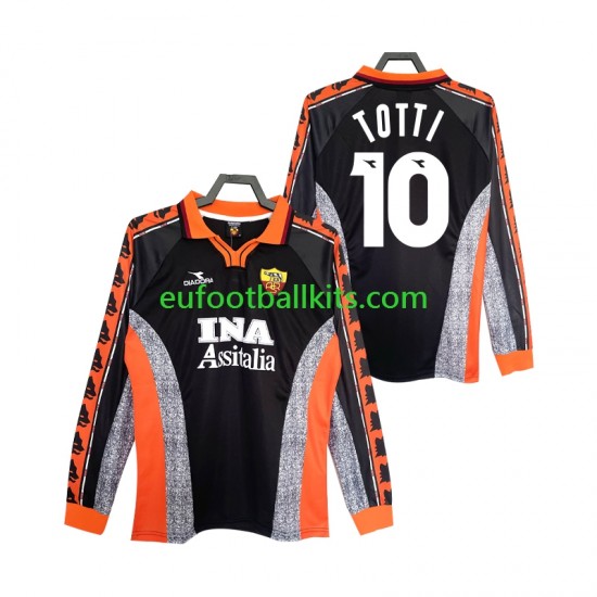 AS Roma Totti 10 Retro Third Football Shirts 1998 1999 Men SS