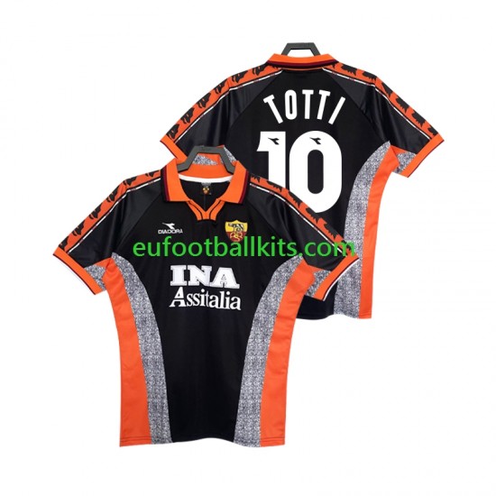 AS Roma Totti 10 Retro Third Football Shirts 1998 1999 Men LS