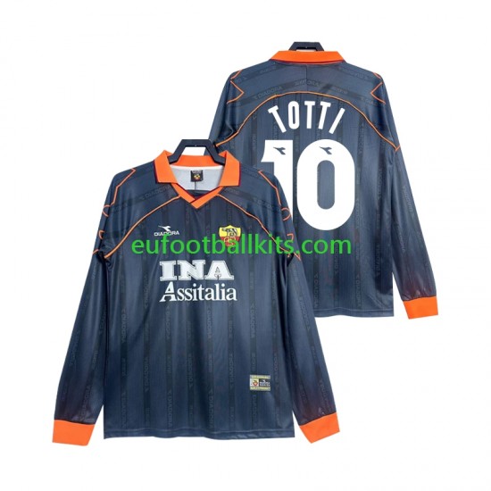 AS Roma Totti 10 Retro Third Football Shirts 1999 2000 Men SS