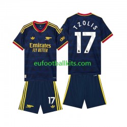 Arsenal Christos Tzolis 17 Away Football Shirts 2026-2027 Kids LS