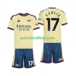 Arsenal Christos Tzolis 17 Third Football Shirts 2026-2027 Kids LS