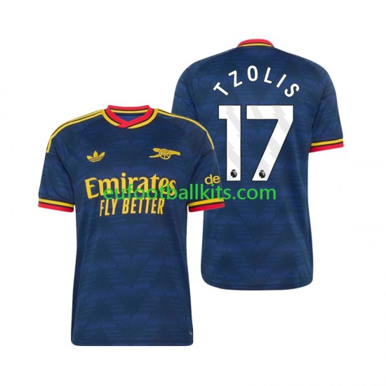Arsenal Christos Tzolis 17 Away Football Shirts 2026-2027 Men LS