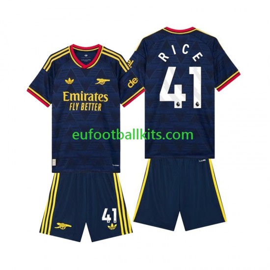 Arsenal Declan Rice 41 Away Football Shirts 2026-2027 Kids LS