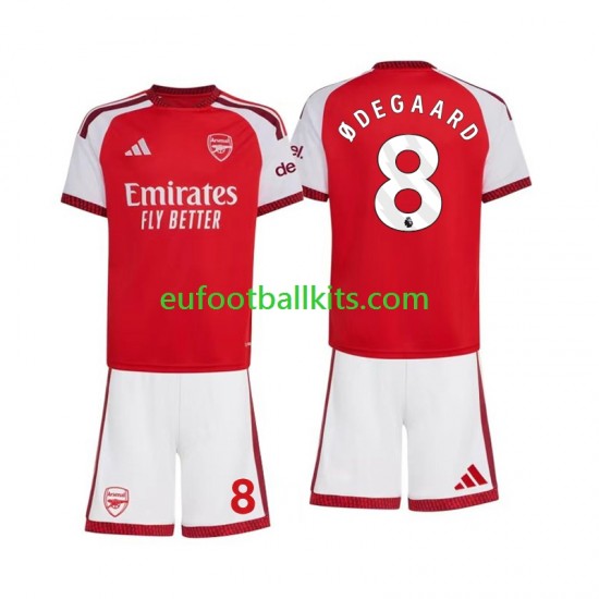 Arsenal Martin Odegaard 8 Home Football Shirts 2026-2027 Kids LS