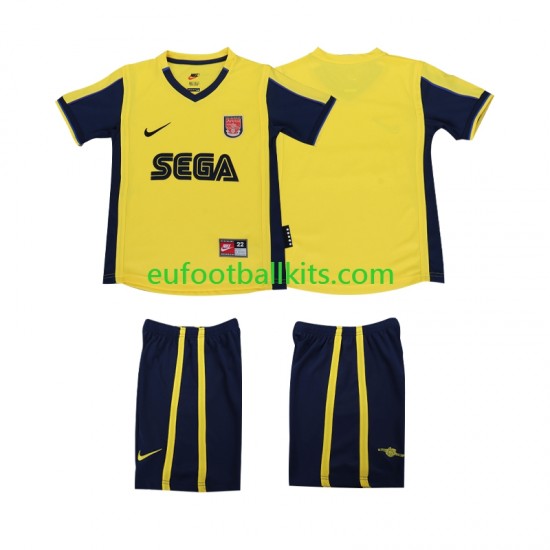 Arsenal Retro Away Football Shirts 2000 2001 Kids LS