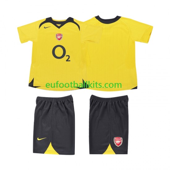 Arsenal Retro Away Football Shirts 2005 2006 Kids LS