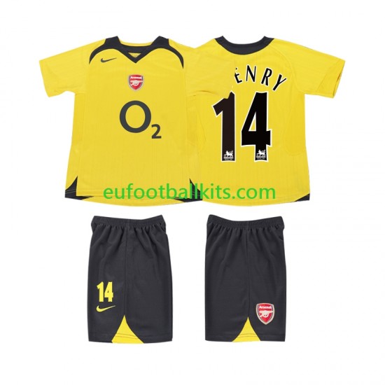 Arsenal Thierry Henry 14 Retro Away Football Shirts 2005 2006 Kids LS