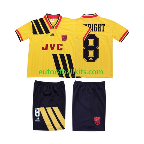 Arsenal WRIGHT 8 Retro Away Football Shirts 1993 1994 Kids LS
