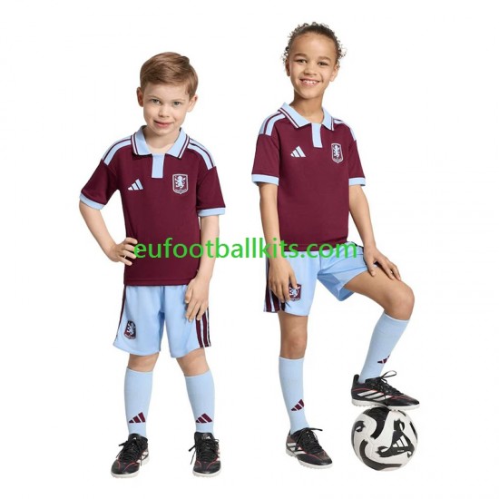 Aston Villa Home Football Shirts 2026-2027 Kids LS