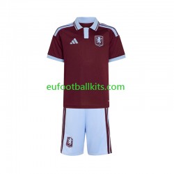 Aston Villa Home Football Shirts 2026-2027 Kids LS