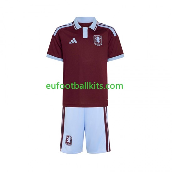 Aston Villa Home Football Shirts 2026-2027 Kids LS