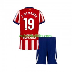 Atletico Madrid Julian Alvarez 19 Home Football Shirts 2026-2027 Kids LS