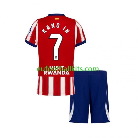 Atletico Madrid Lee Kang-in 7 Home Football Shirts 2026-2027 Kids LS