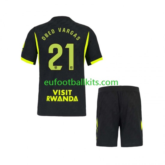 Atletico Madrid Obed Vargas 21 Away Football Shirts 2026-2027 Kids LS
